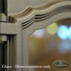 CALFIRE REPLACEMENT STOVE GLASS FRANCO BELGE NORDPEIS BERGEN 416mm x 339mm 
