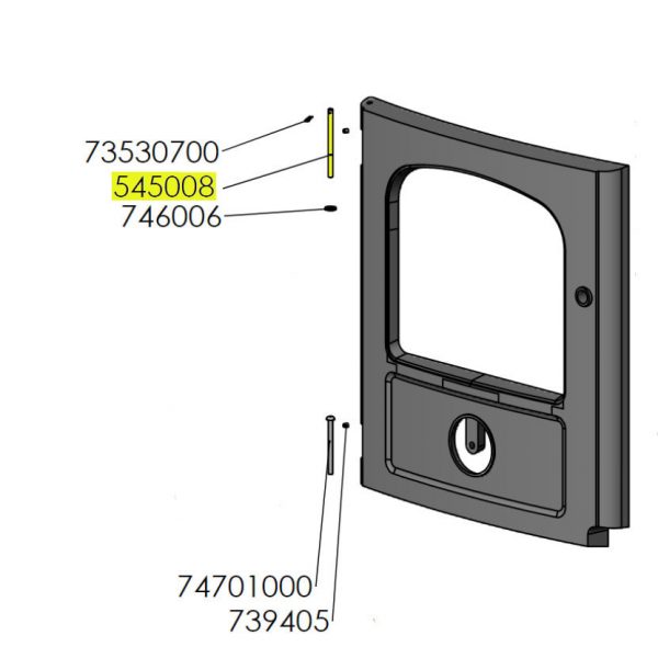 Morso Badger Top Door Pin