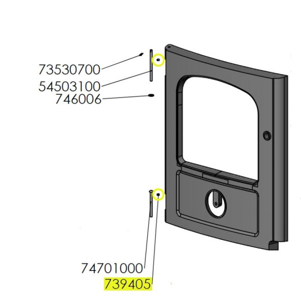 Grub screw for Morso Door