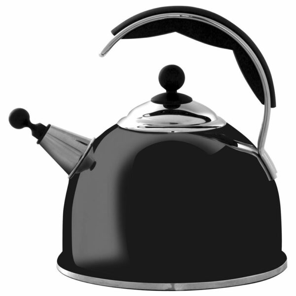 AGA Stainless Steel Whistling Kettle Gloss Black