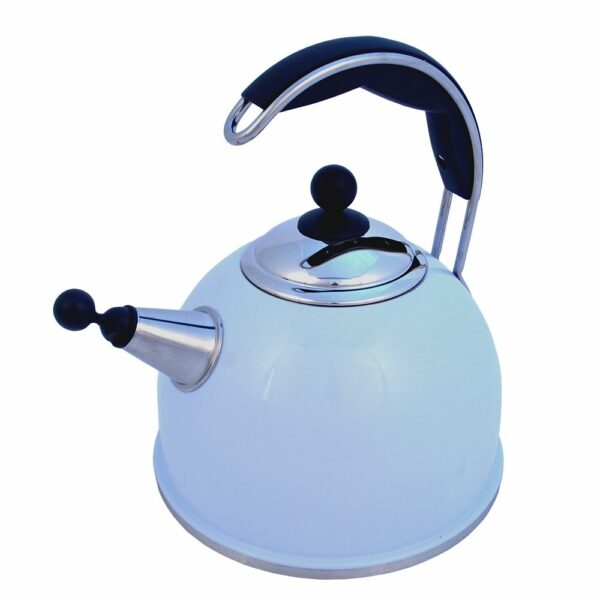 AGA Stainless Steel Whistling Kettle Duck Egg Blue