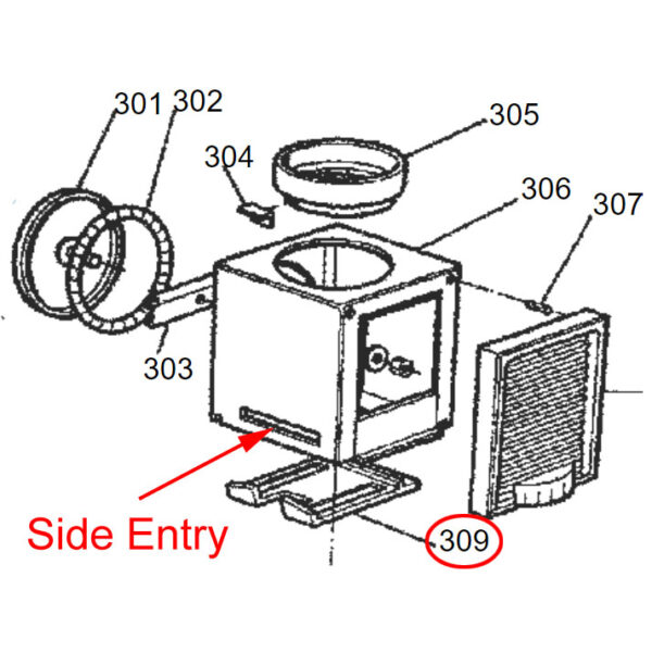 Breakdown of Rayburn Royal Flue Chamber