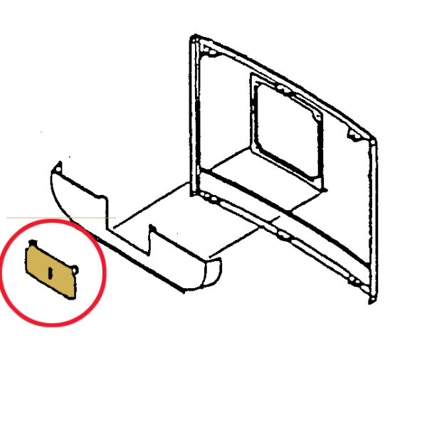 Cast Iron Morso Dove Smoke Box Cleaning Plate. Smoke Box sold separately. Morso Dove 1600,  1610, 1630.