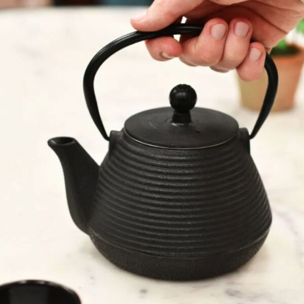 Cast Iron Japanese Teapot - Black 0.8L